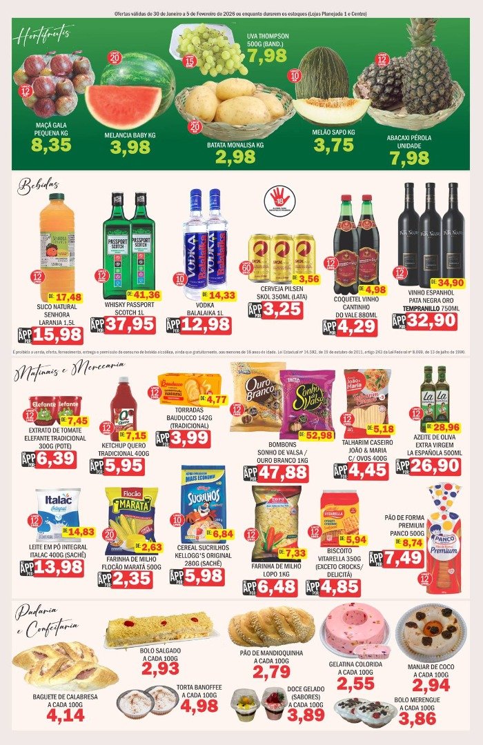 Ofertas de 30 de Janeiro a 5 de Fevereiro de 2026