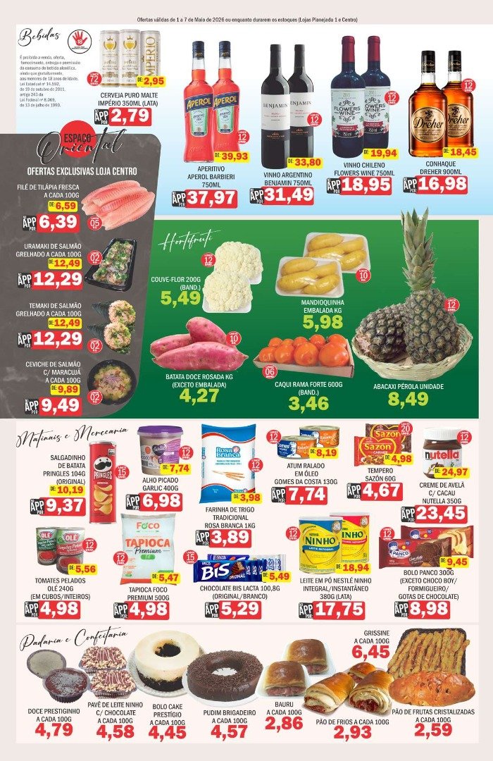 Supermercados Mendonça - Ofertas válidas de 1 a 7 de Maio de 2026