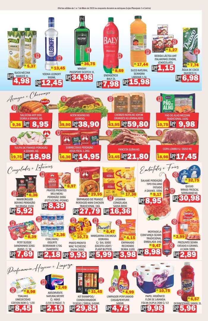 Supermercados Mendonça - Ofertas válidas de 1 a 7 de Maio de 2026