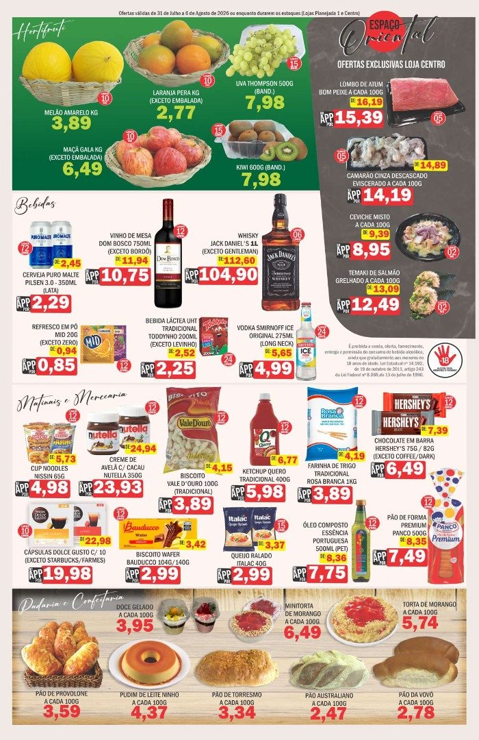 Supermercados Mendonça: ofertas de 31 de Julho a 6 de Agosto de 2026