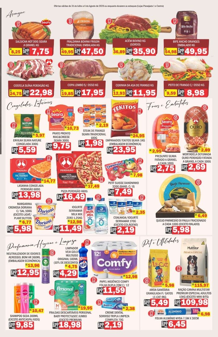 Supermercados Mendonça: ofertas de 31 de Julho a 6 de Agosto de 2026