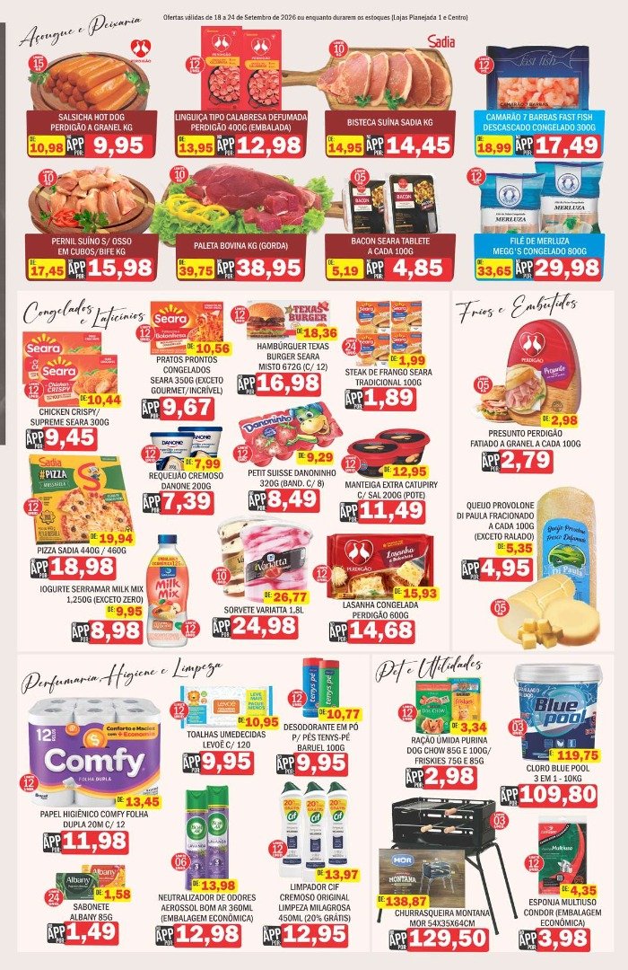 Supermercados Mendonça: ofertas de 18 a 24 de Setembro de 2026